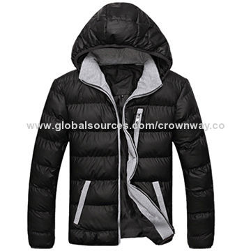 Men down jacket with waterproof function