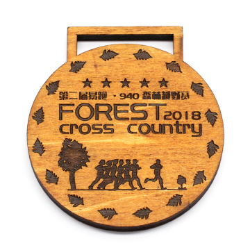 Medallas personalizadas de madera de madera personalizada