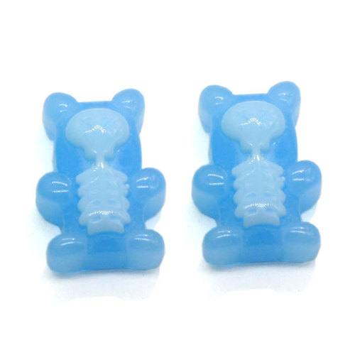 latest Fashion Resin Bear Earring Pendant Charms Flatback Cartoon Animals for Jewelry Accessory