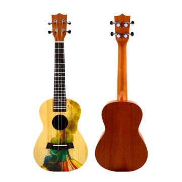 Title: "In-Stock Solid Spruce Wood 23-inch Concert Ukulele from Chinese Manufacturers