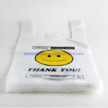 Environmentally Friendly Heavy Duty LDPE HDPE Vest Carrier Plastic Bags