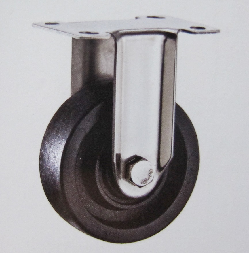 220 High Termperature Fixed Caster Wheel Stainless Steel Bracket