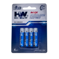 Bateria alcalina HW MAX AAA LR03 1,5V