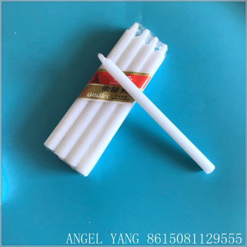 300G WHITE STICK PILLAR CANDLE MAKING OEM LABEL CANDLE VELAS