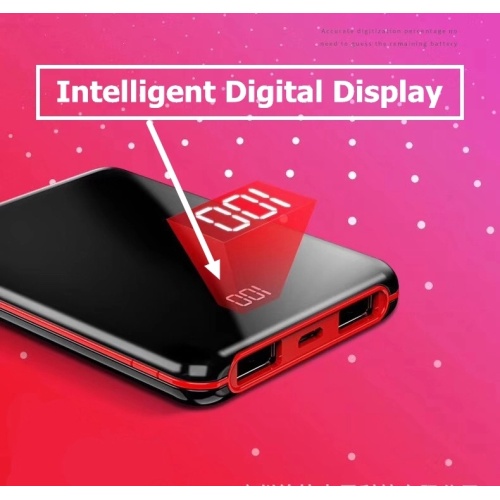 Mini portable 10000mAh cell phone power bank