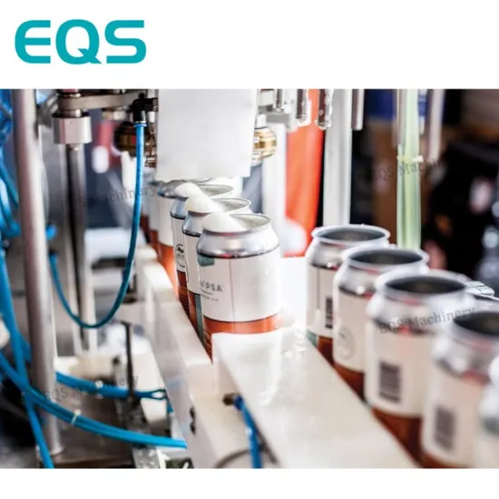 EQS New Aluminum Can Beer Filling and Sealing Machine Line