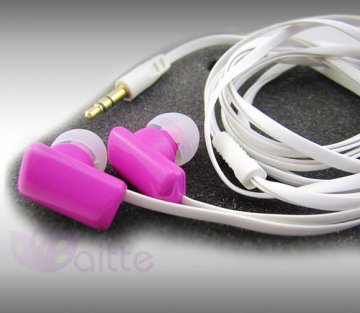 Gum shape in-ear noodle earphoe for all 3.5 mm Port