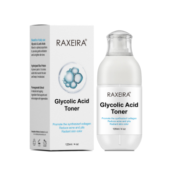 Vegan Glycolic Acid Facial Toner for Anti-Aging, Whitening, and Acne Treatment
