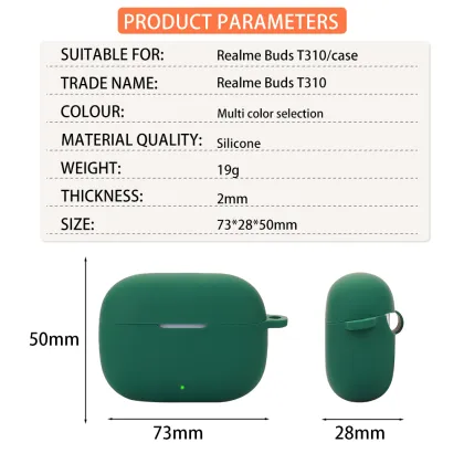Realme Buds T310 Silicone Case - Wireless Earbuds Protection Shell