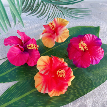 Pick dei capelli di fiori di ibisco a mano grande fatta a mano