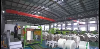 Silicone parchment paper roll for industrial use