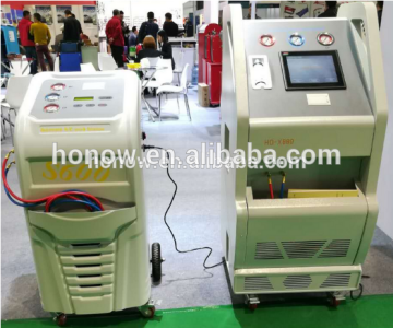 high efficiency factory made Fully Automatic A/C system flushing & cleaning machine, car ac recycle recharging machine HO-X880