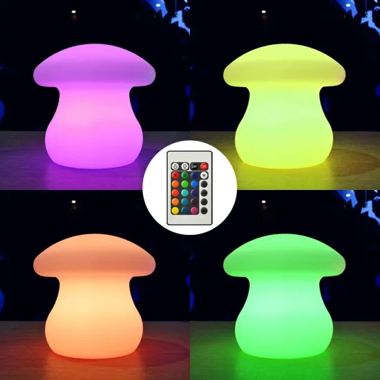 Dimmable Color-changing LED Mushroom Lamp for Mood Lighting