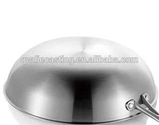Aluminum fry chinese pan
