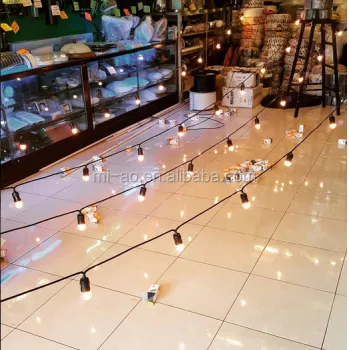 Wedding Patio Lighting: Waterproof Outdoor String Lights with S14 Bulbs for Party Supplies and Decorative Lighting