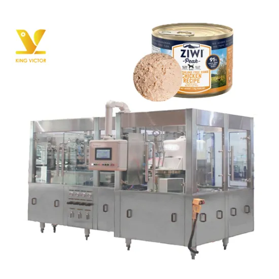 KV Automatic Canned Pet Food Filling Machine Price