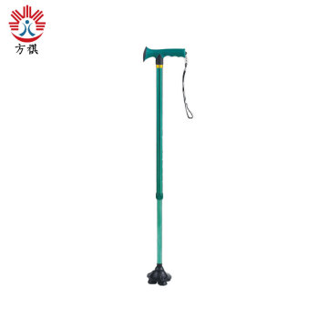 Aluminum alloy green anti-lost walking stick