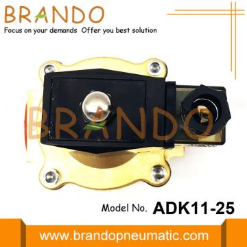 ADK11-25A CKD نوع الطيار ركلة الملف اللولبي صمامات الحجاب الحاجز