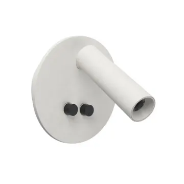 3+3W Modern Round LED Reading Wall Light - Bedside Backlight