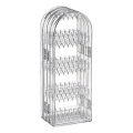 Clear Plastic Jewelry Earrings Rack Stand holder