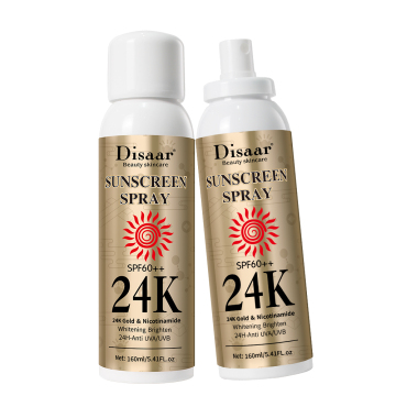 DISAAR SPF60 TINDED ATI-UV Spray de crème solaire à l'épreuve de sueur durable
