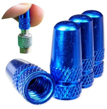 Bicycle Tyre Valve Caps for Dunlop or Presta Valves