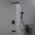 Matte Black Concealed Shower Mixer