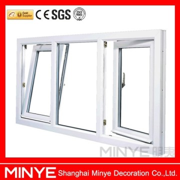 PVC turn swing tilt hurricane windows with double hung/plastic window