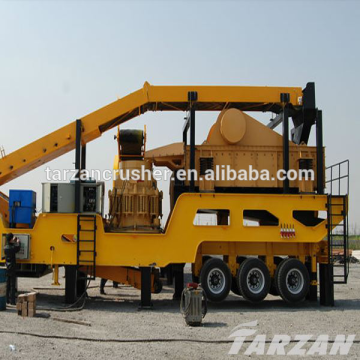 Low cost mobile stone crushing machine for South Asia