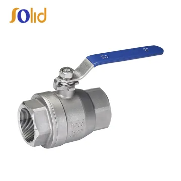 2PC SS304 NPT/BSP stainless steel threaded end ball valve 1000WOG