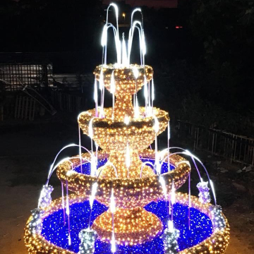 3D Motif Fountain Light for Outdoor Christmas Decoration