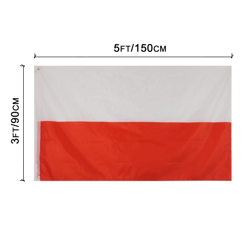 polyester custom 3x5 Poland flag printing
