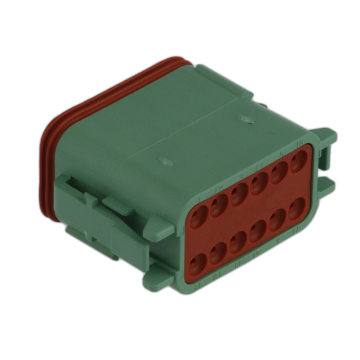 Green DT06-12SC 12 PIN HOUSING Ô tô Deutsch DT Series Connector