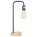 Lampe de chevet de chambre noire de style industriel