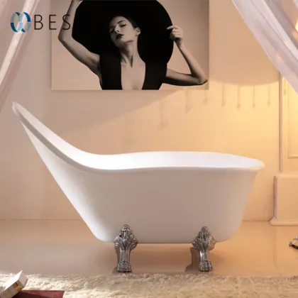 Classic Black Freestanding Tiger Claw Foot Bath Tub