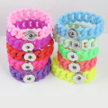 Multi Colors Twist Silicone Noosa Bracelets DIY Button Charm