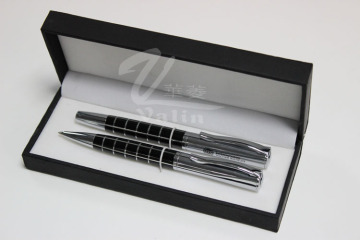 Black Blank Metal Pen Set Name Printed Pen