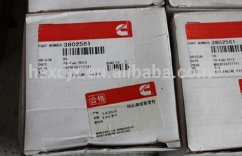 Piston kit,Liugong, DCEC,6BT 5.9 engine for Liugong CLG835,CLG856 wheel loader parts, C3802561,Kit engine piston