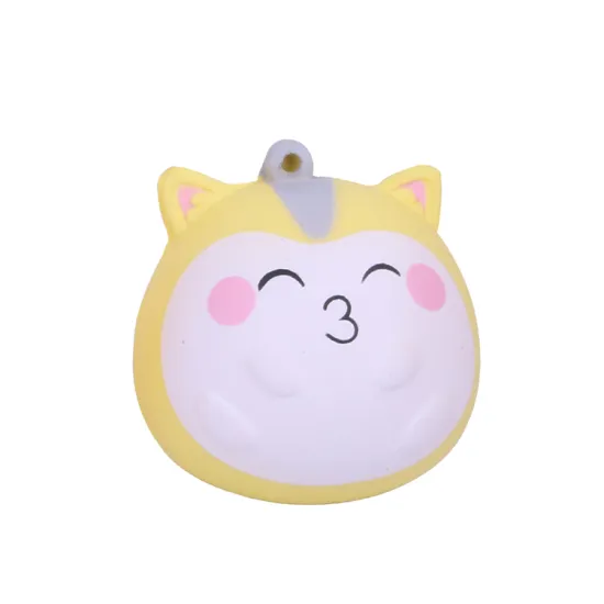 New Arrival Designer Anti-Stress Squishies PU Foam Key Rings for Kids and Adults