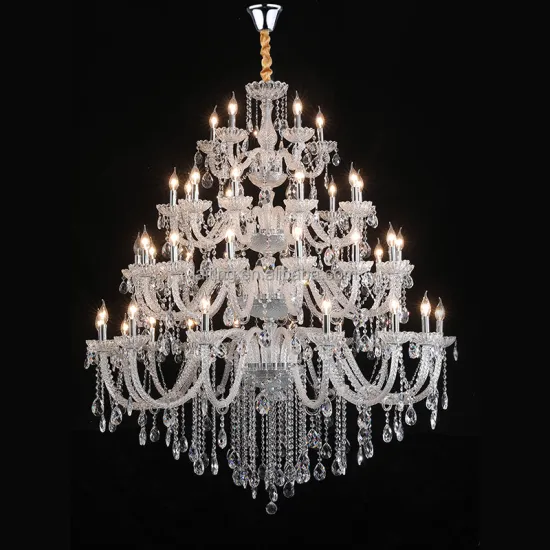 Extra Large Crystal Chandelier: Top Grade K9 Crystals for Luxury Villa Foyer Lighting (110V-220V)
