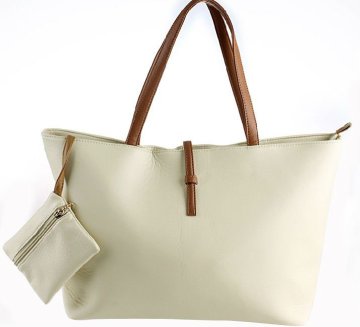 2012 newest simply solid PU tote handbag G5630