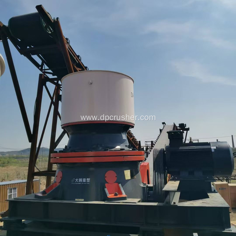 Одноцилиндровая гидравлическая конусная дробилка DP400