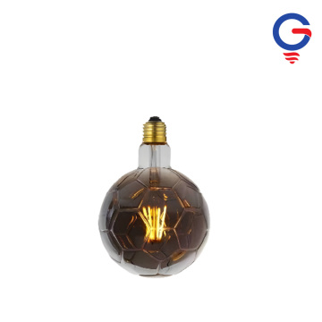 Dark Brown Hexagonal Honeycomb Glass LED Bulb