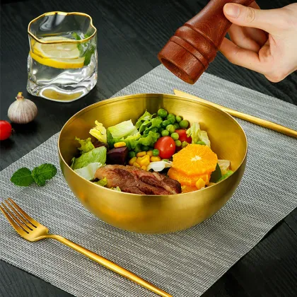 Wholesale Stainless Steel Insulated Salad Bowl for Snacks