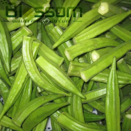 New crop whole IQF frozen okra