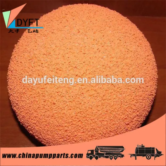 Pipe cleaning,schwing dn80 concrete pump spare parts cleanning ball