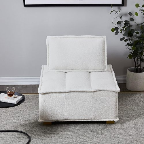 Compact Single-Seater Sofa Compact Tofu-Block Leisure Chair Supplier