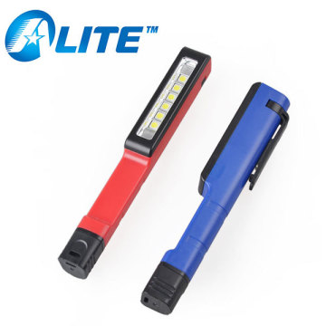 Portable 6LED Pen Work Light with Clip