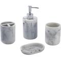 Stone grain Bathroom Accessory Set 4-piece