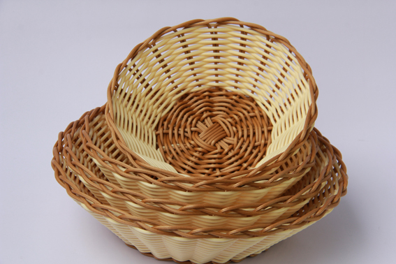 Oval pp rattan fruit storage basket for home